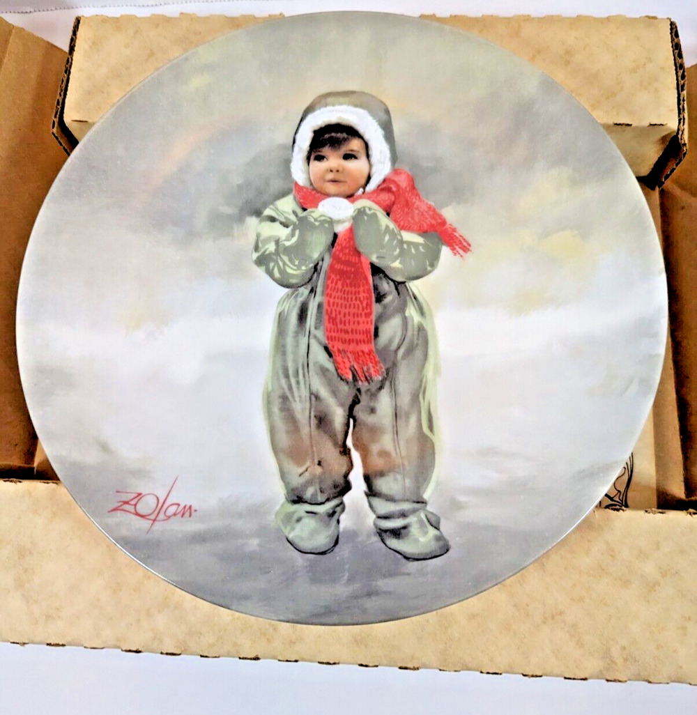 Pemberton Oakes Plate Donald Zolan Wonder Of Childhood Winter Angel 1984 VTG